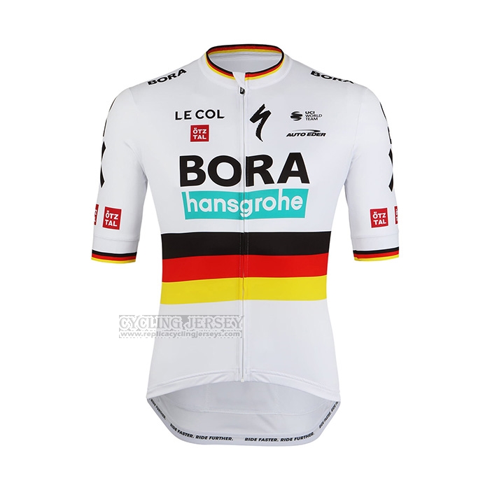 2022 Cycling Jersey Bora-Hansgrone White Short Sleeve and Bib Short